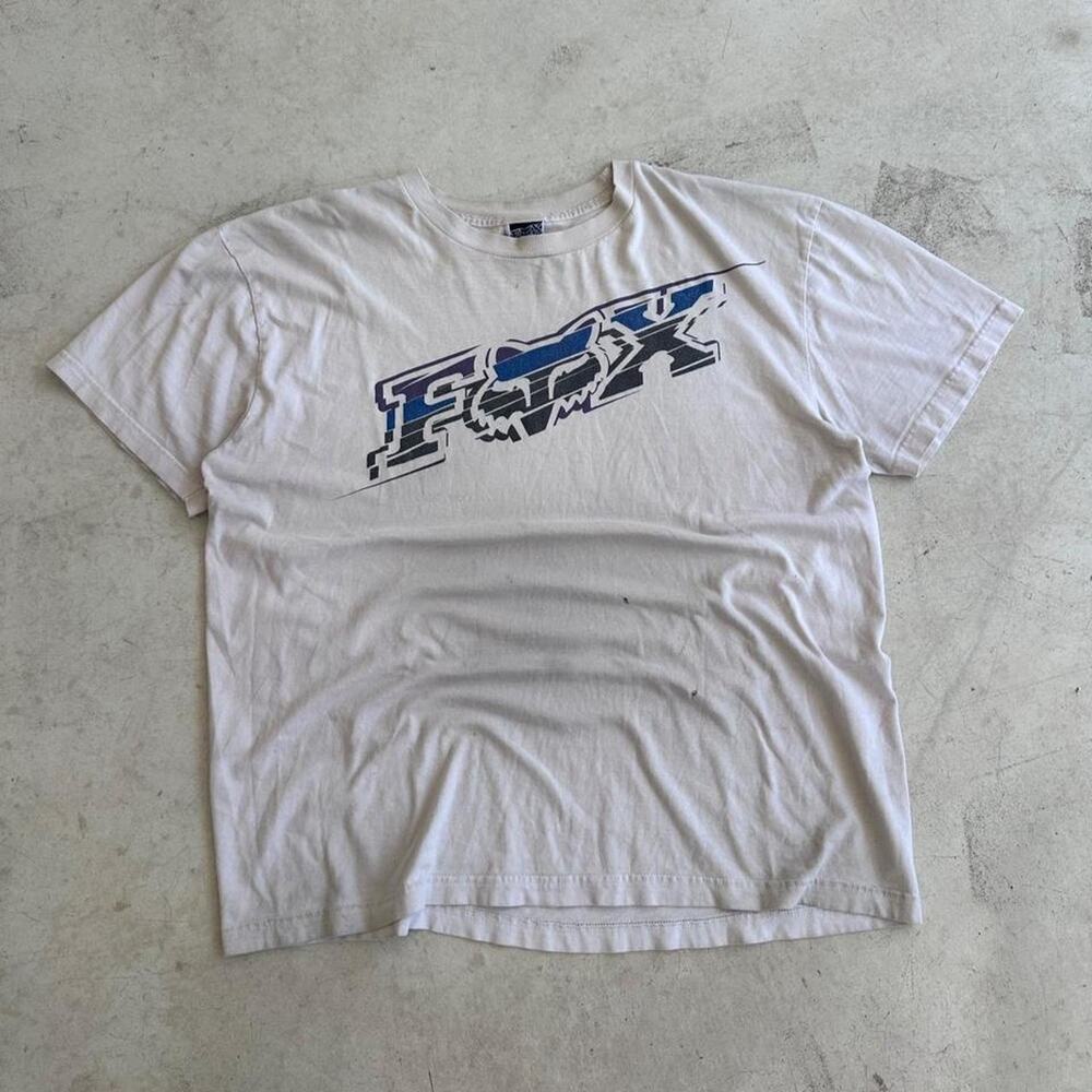 Vintage Y2K Fox Racing Motocross Graphic Tee Size XL